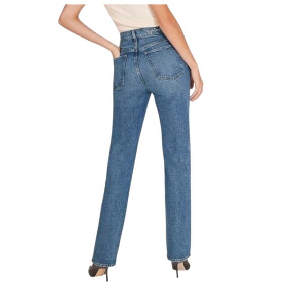 Favorite Daughter Jeans The Vivi High Rise Long Straight in the wash Iris - Picture 2 of 11